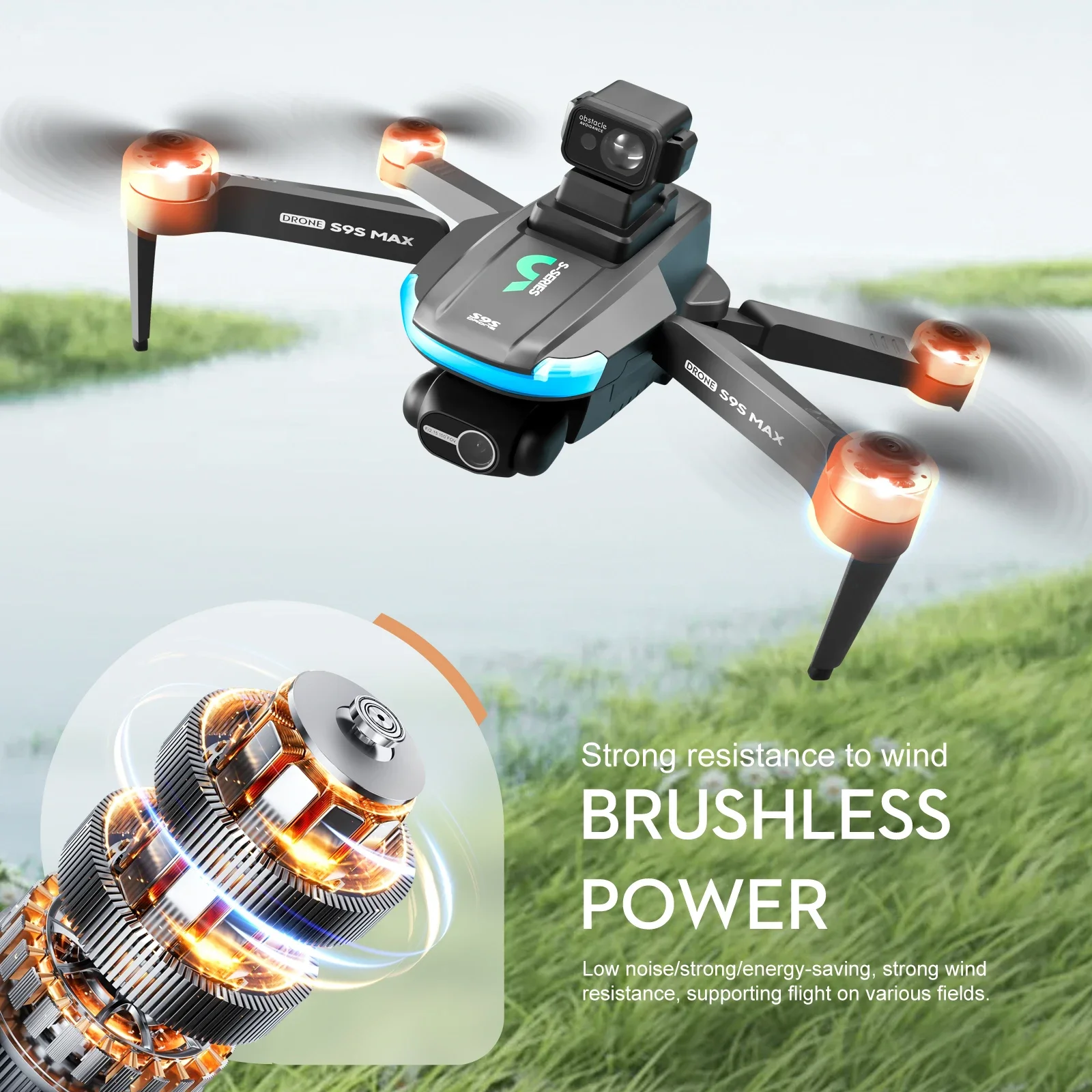 NEW S9S MAX MINI Drone 4K 2-Ax - Drone Racing Camera 评论和价格