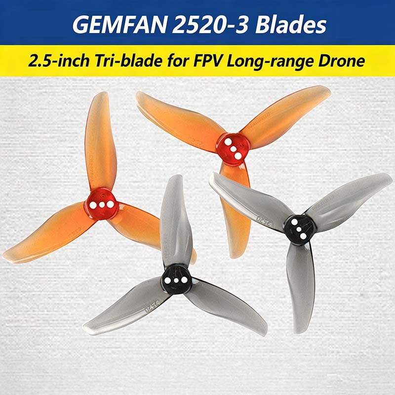 Gemfan Hurricane 2520-3 2.5-in - Drone Racing Propeller 评论和价格