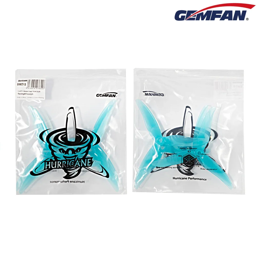 10Pairs (10CW + 10CCW) Gemfan  - Drone Racing Propeller 评论和价格