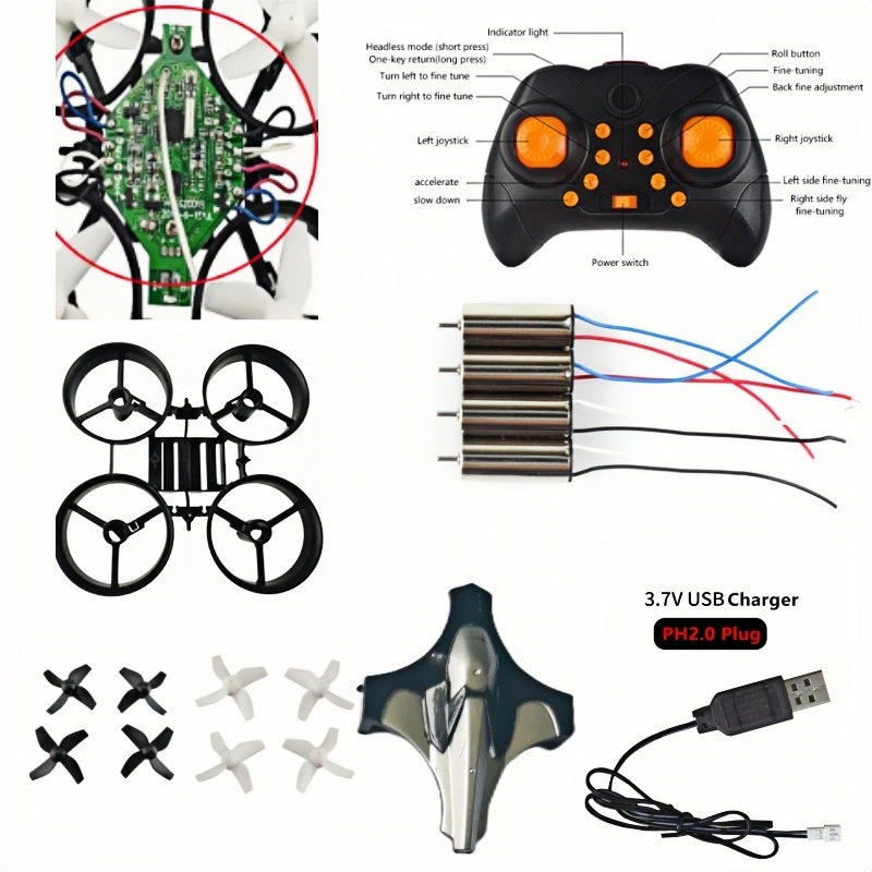 Complete DIY Drone Kit 2.4G 6A - Eachine Drone E010 评论和价格